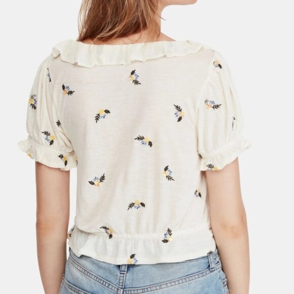 Free eople ull loom vory uffle op - Picture 2 of 3